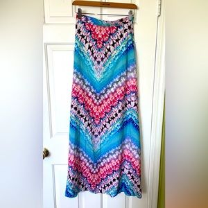 Bebe tie-dye maxi skirt size 2